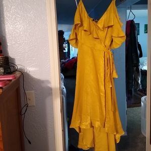 Mustard yellow dress
